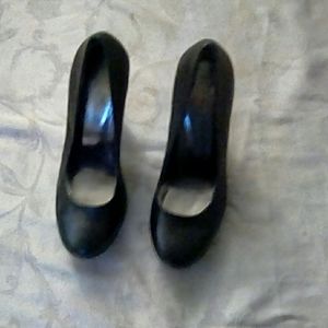 Snakeskin look heels